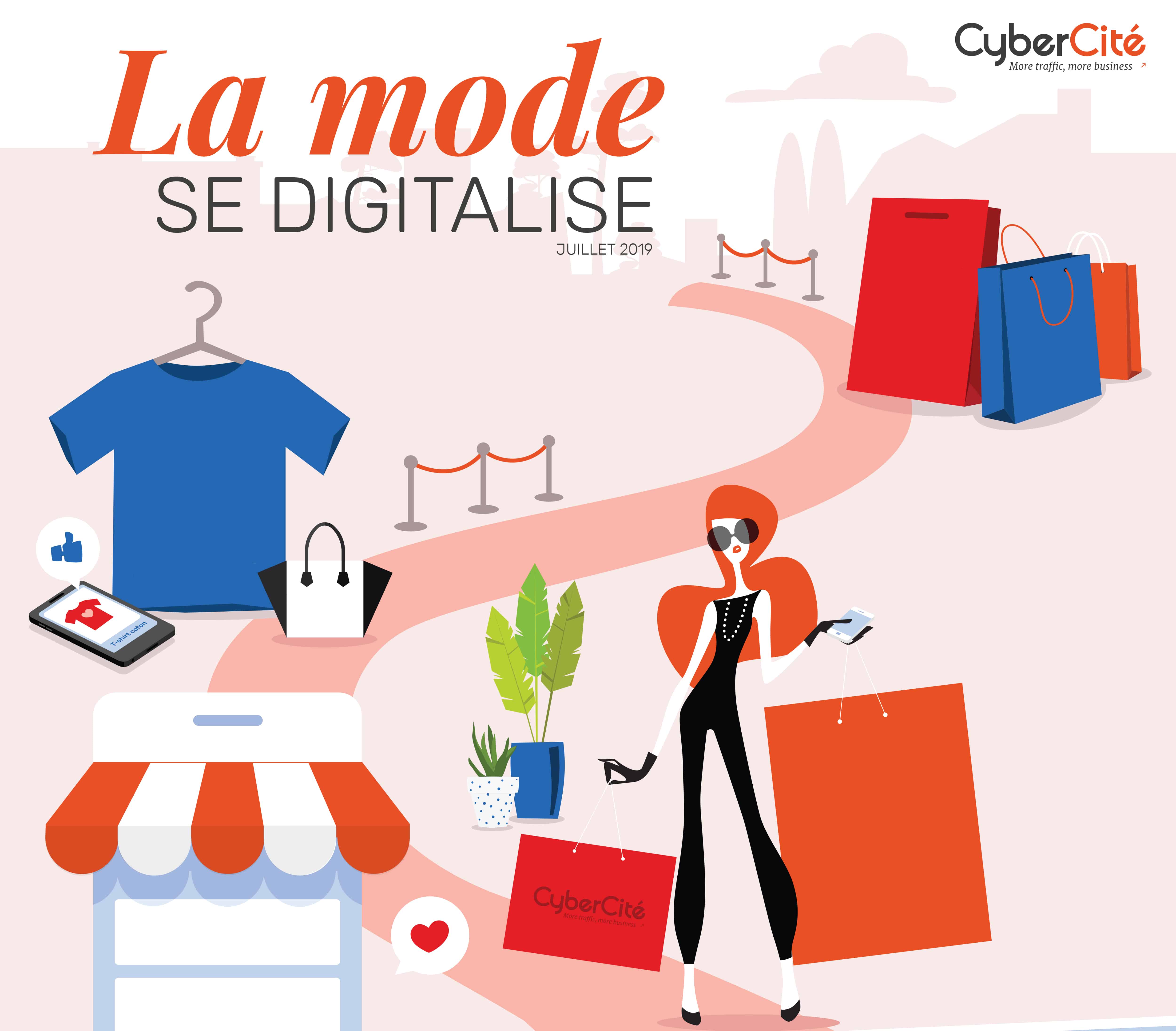 Infographie CyberCité la mode se digitalise